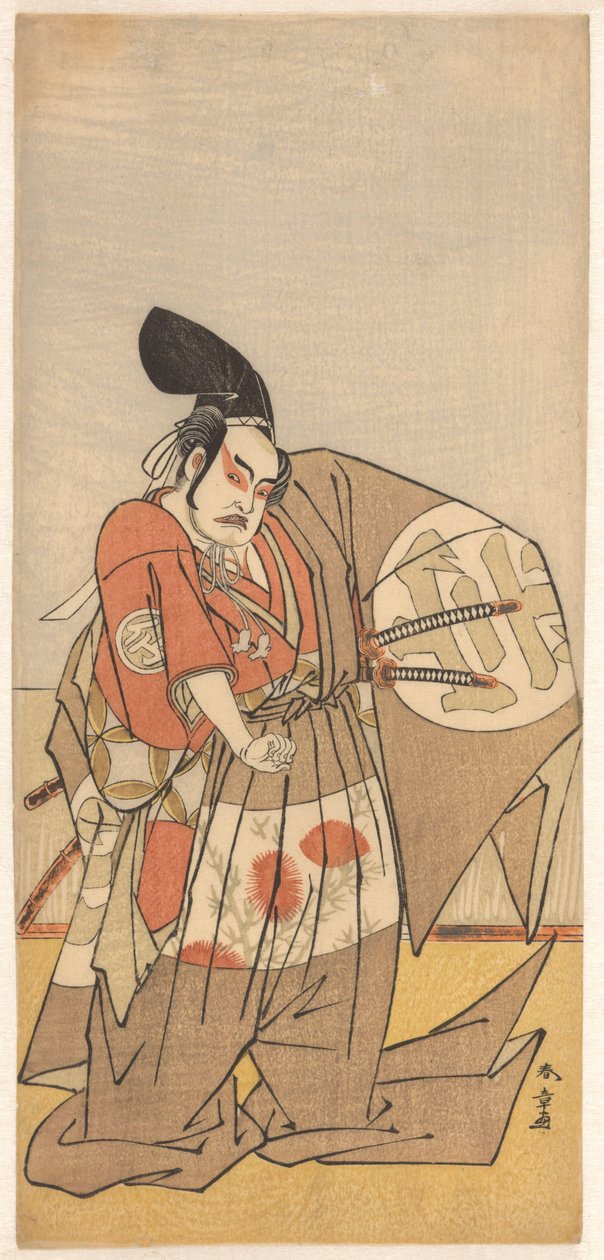 Actor como malvada mensajera imperial de Katsukawa Shunsho