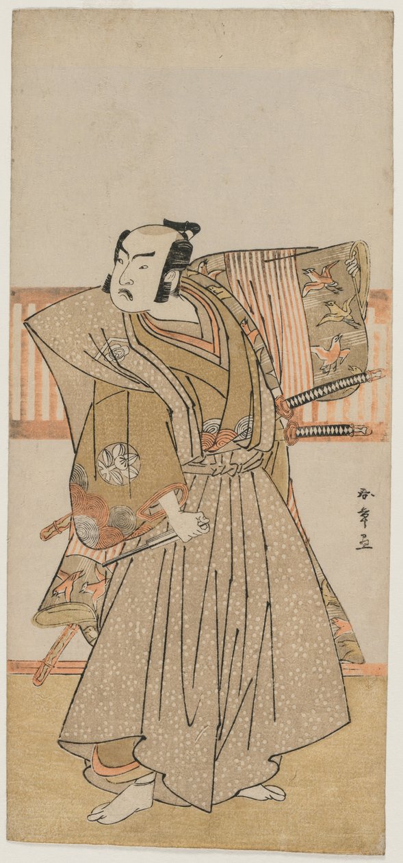 Ichimura Uzaemon IX como Soga no Juro, mediados de 1770s de Katsukawa Shunsho