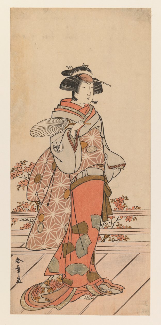 Iwai Hanshiro IV, c.1785 (xilografía en color) de Katsukawa Shunsho