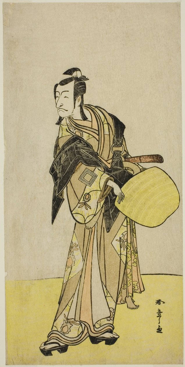 El actor Ichikawa Danjuro V como Kakogawa Honzo, de la obra "Kanadehon Chushin Nagori no Kura," representada en el Teatro Nakamura en el noveno mes, 1780 de Katsukawa Shunsho