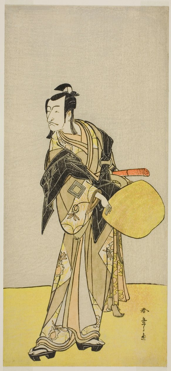 El actor Ichikawa Danjuro V como Kakogawa Honzo, de la obra "Kanadehon Chushin Nagori no Kura," representada en el Teatro Nakamura en el noveno mes, 1780 de Katsukawa Shunsho