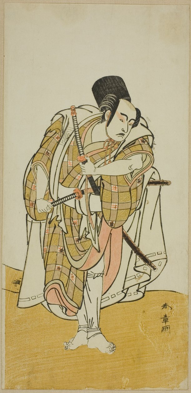 El actor Ichikawa Yaozo II (?) de Katsukawa Shunsho