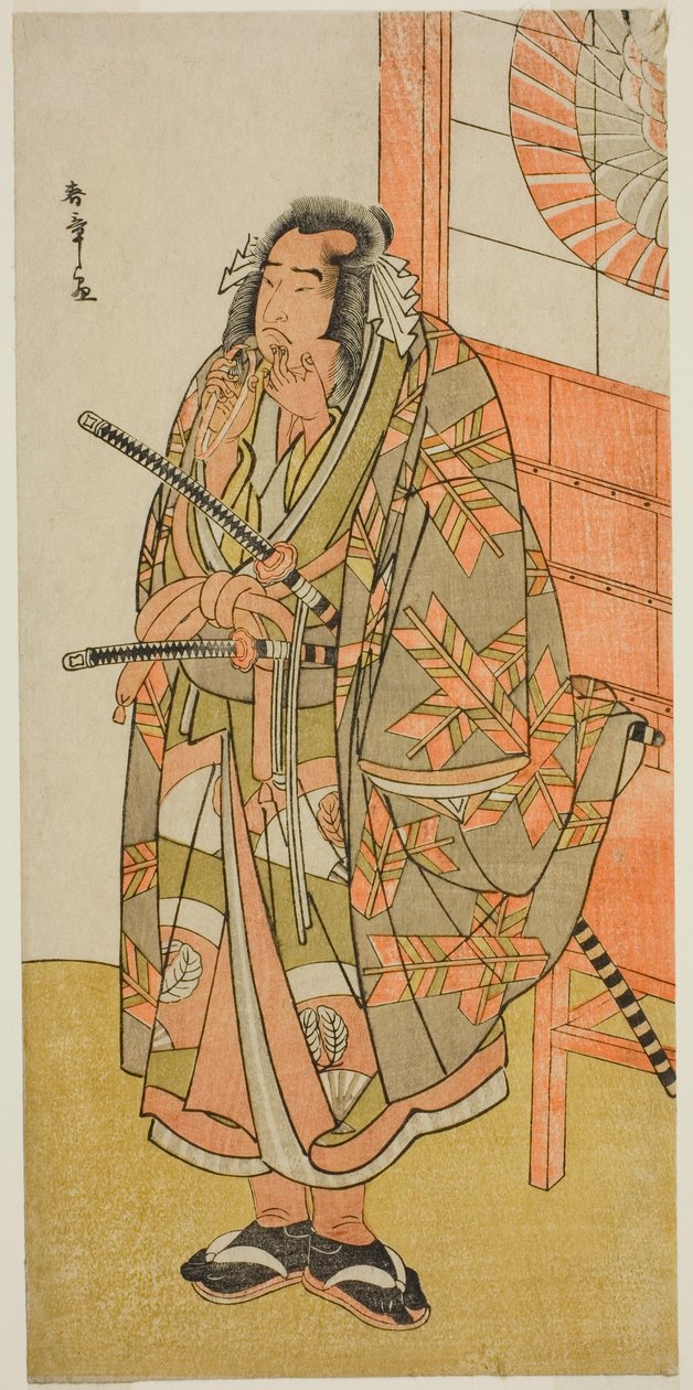 El actor Onoe Matsusuke I en un papel no identificado de Katsukawa Shunsho