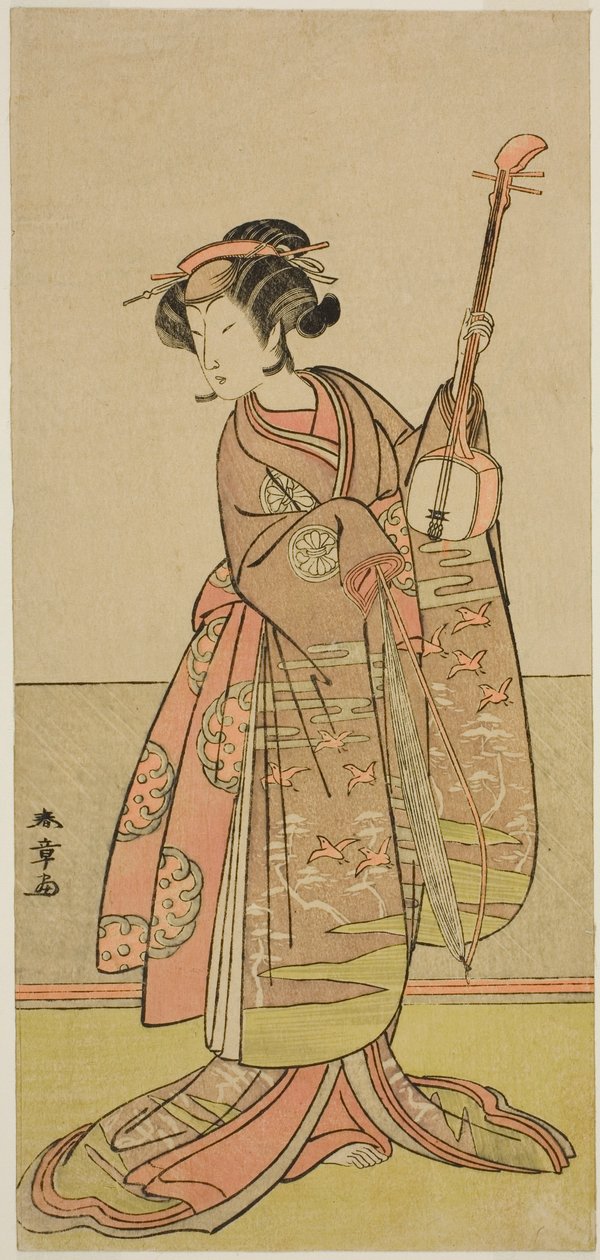 El actor Segawa Yujiro I en un papel no identificado de Katsukawa Shunsho