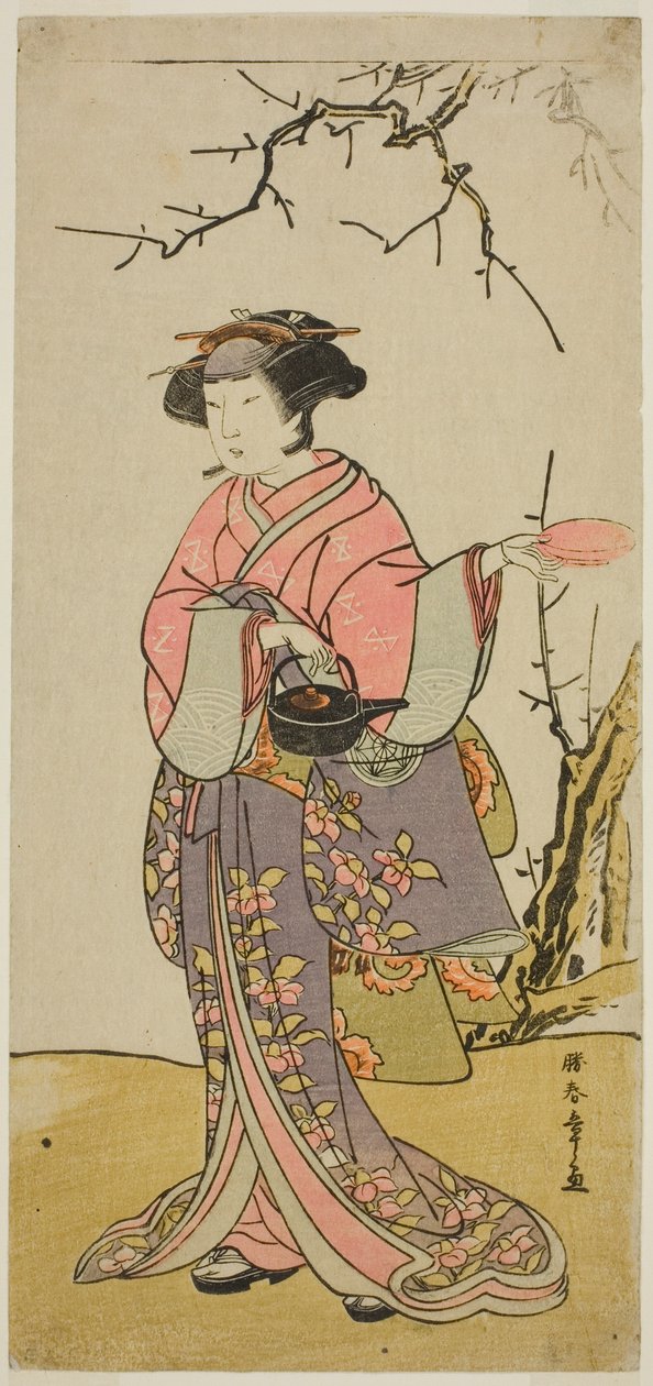 El actor Yamashita Kinsaku II en un papel no identificado de Katsukawa Shunsho