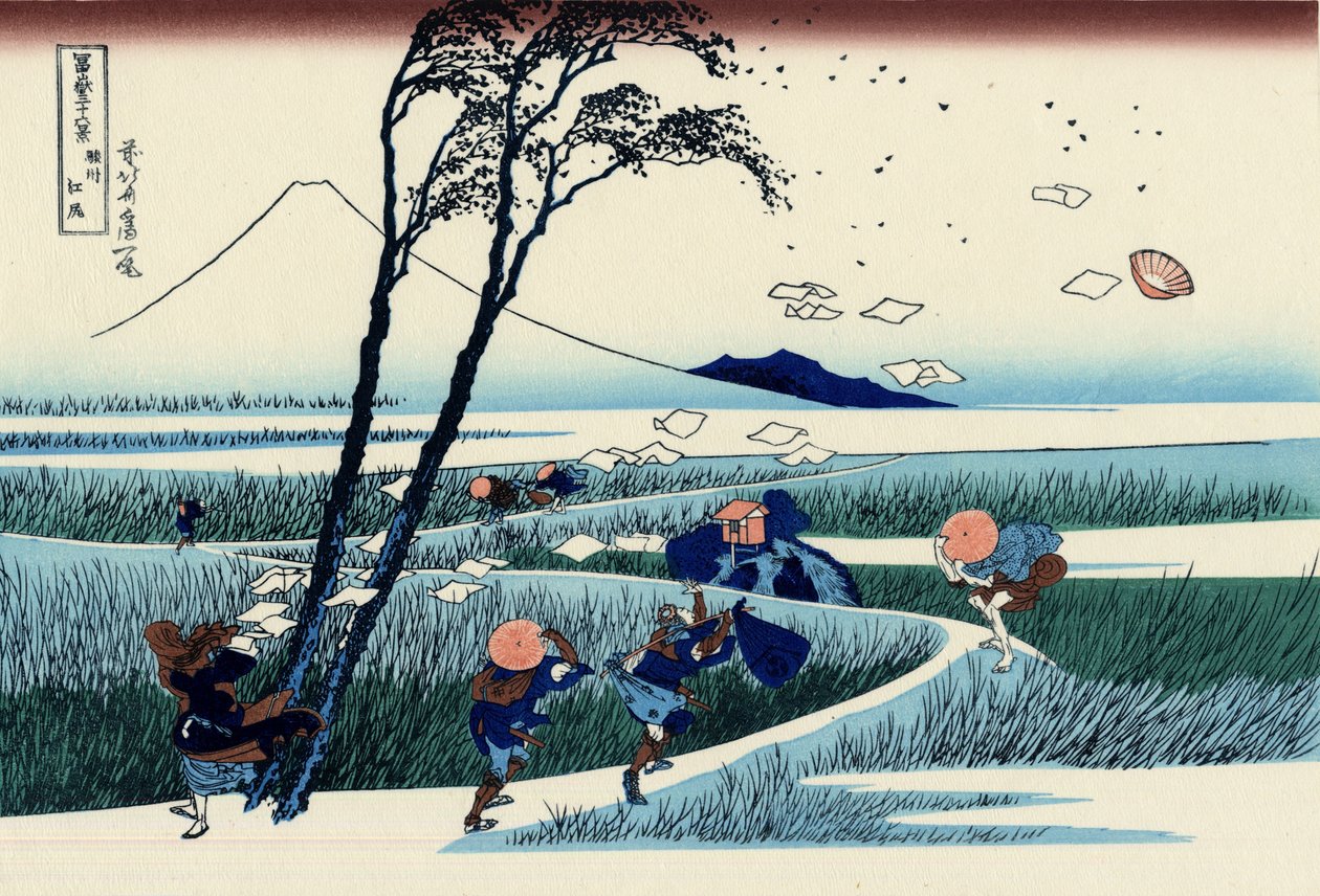 Ejiri en la provincia de Suruga de Katsushika Hokusai