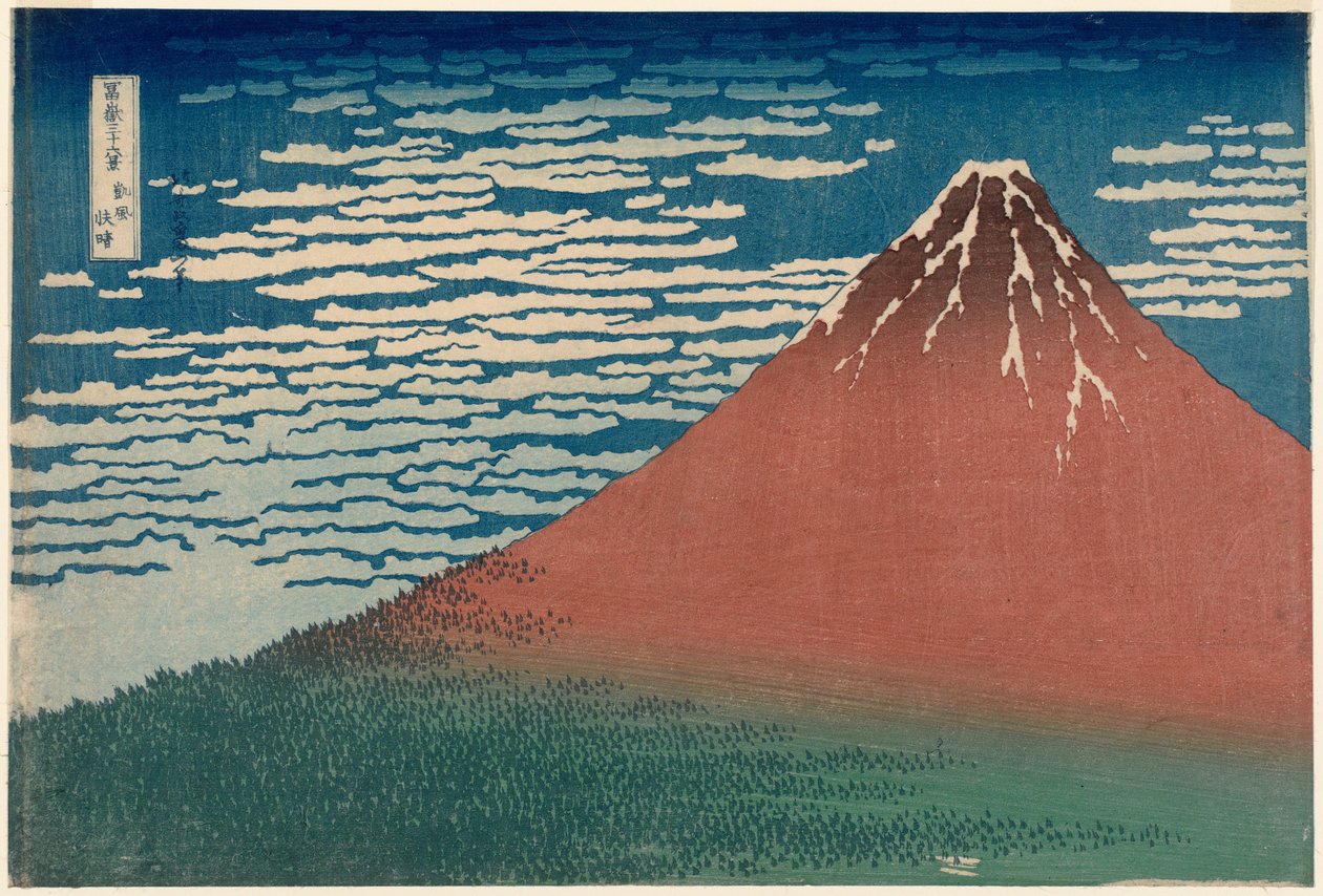 Fuji rojo de Katsushika Hokusai