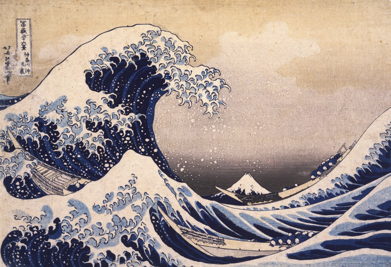 Treinta y seis vistas del monte Fuji: La gran ola frente a la costa de Kanagawa de Katsushika Hokusai