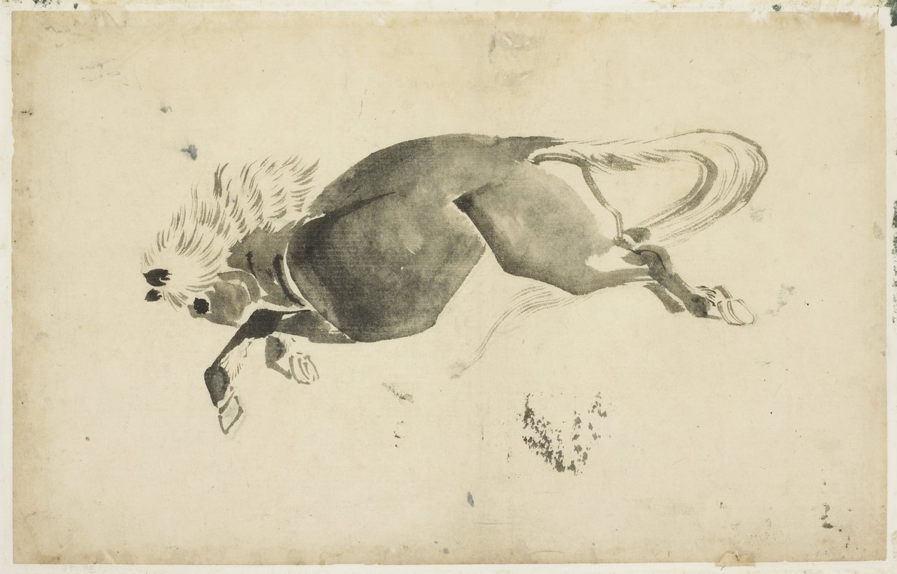 Caballo corriendo, c.1815-1849 de Katsushika (school of) Hokusai