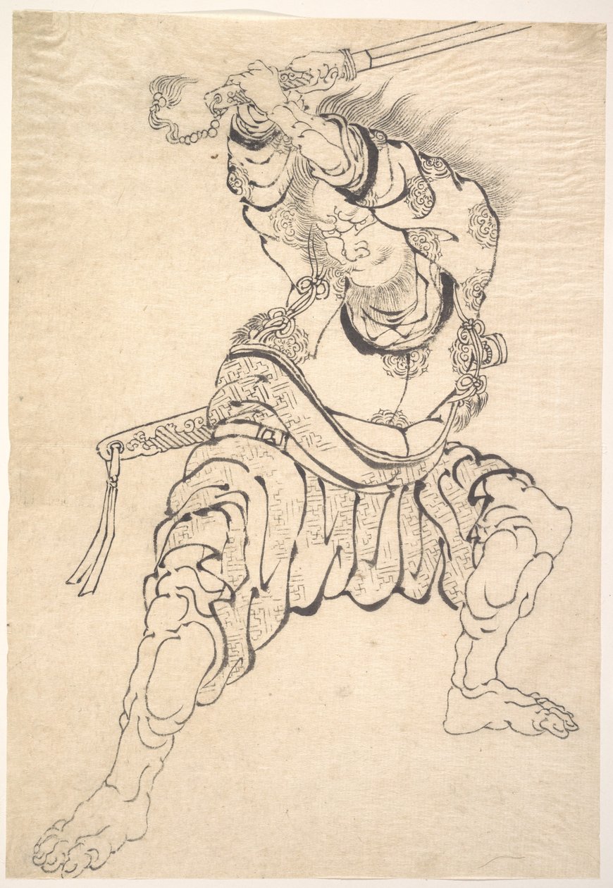 Un guerrero de Katsushika Hokusai