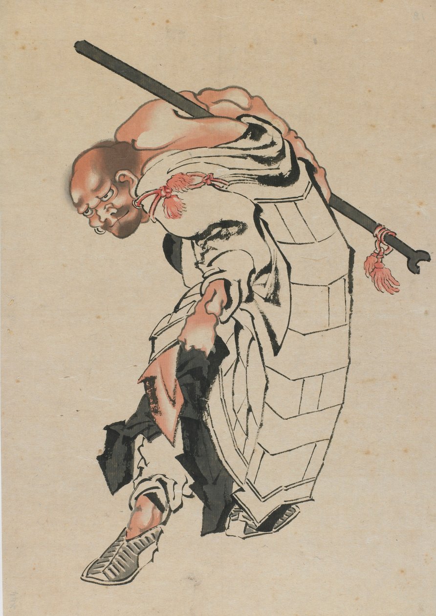 Figura Budista de Katsushika Hokusai