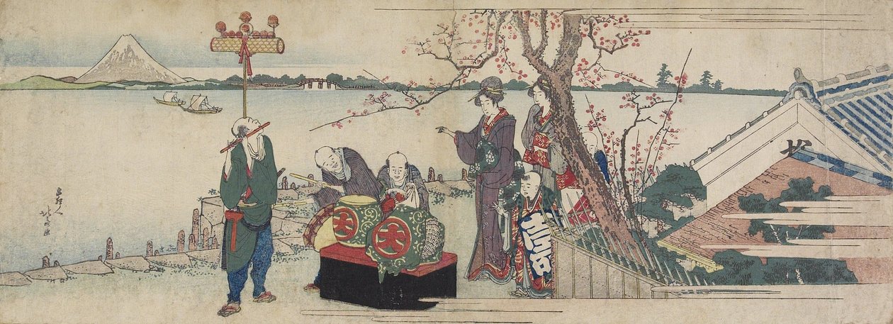 Artistas de Daikagura de Katsushika Hokusai