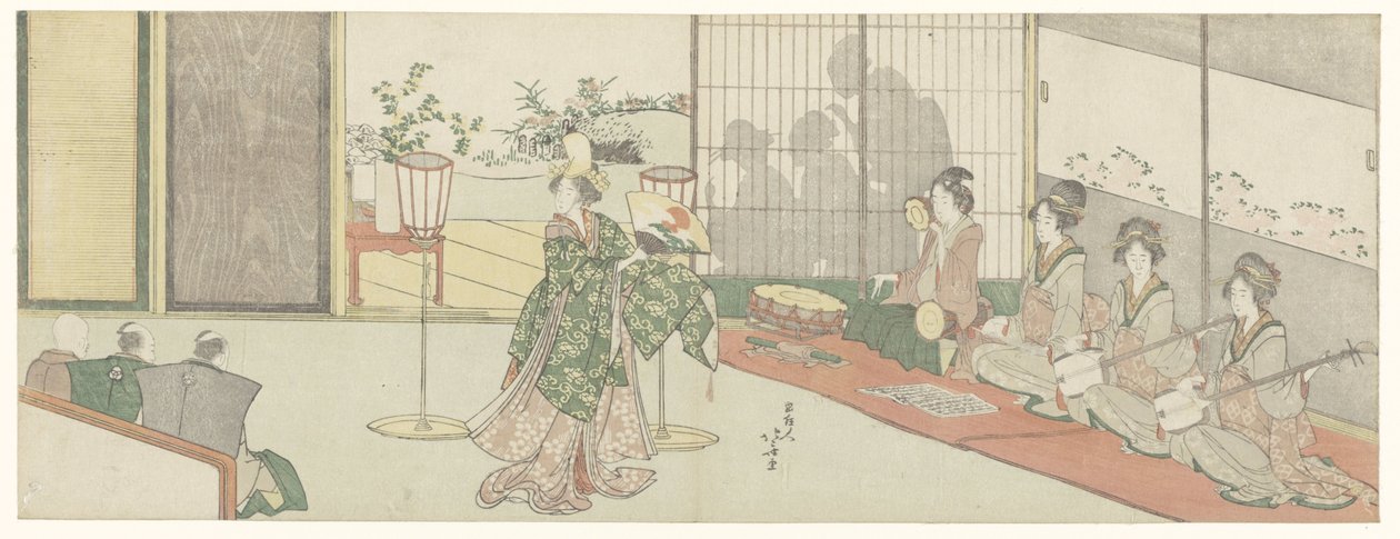Espectáculo de danza de Katsushika Hokusai