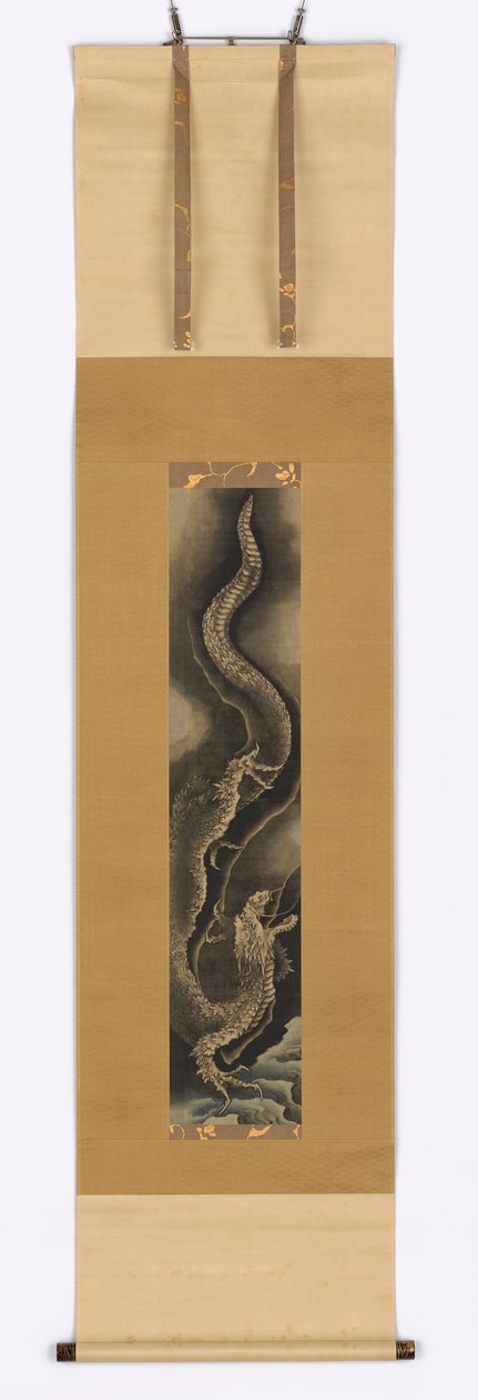 Dragón descendente, finales del siglo XVIII-principios del siglo XIX de Katsushika Hokusai
