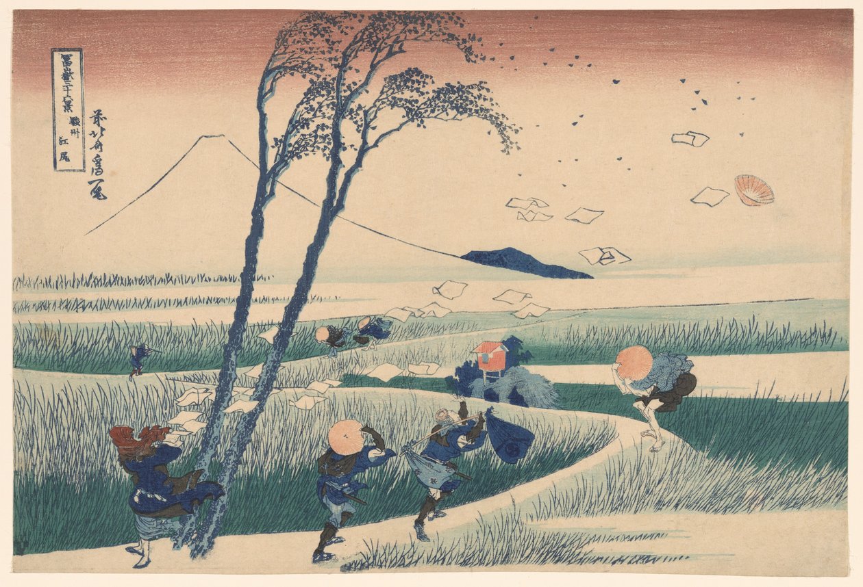 Ejiri en la provincia de Suruga, de la serie "Treinta y seis vistas del monte Fuji" de Katsushika Hokusai