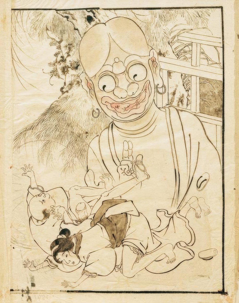 Escena erótica de Katsushika Hokusai