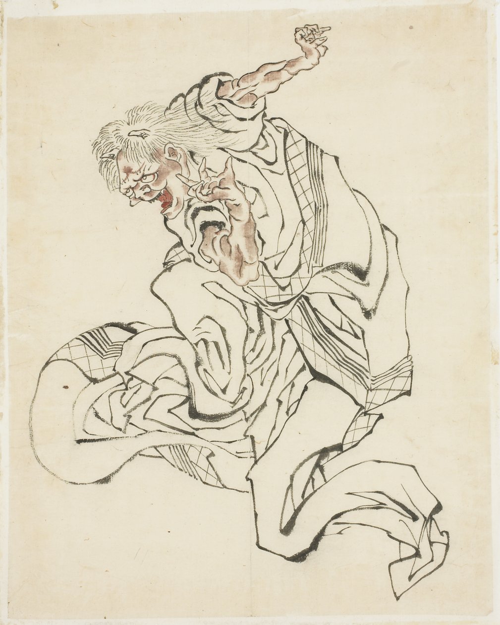 Oni Femenino (ilustración para un cuento popular), ca. 1815-49 de Katsushika Hokusai