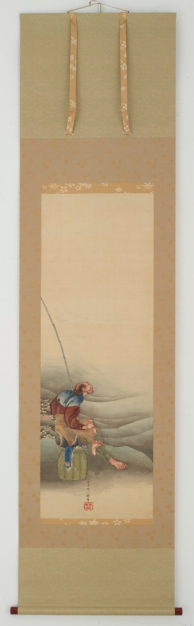 Pescador, período Edo, 1849 de Katsushika Hokusai