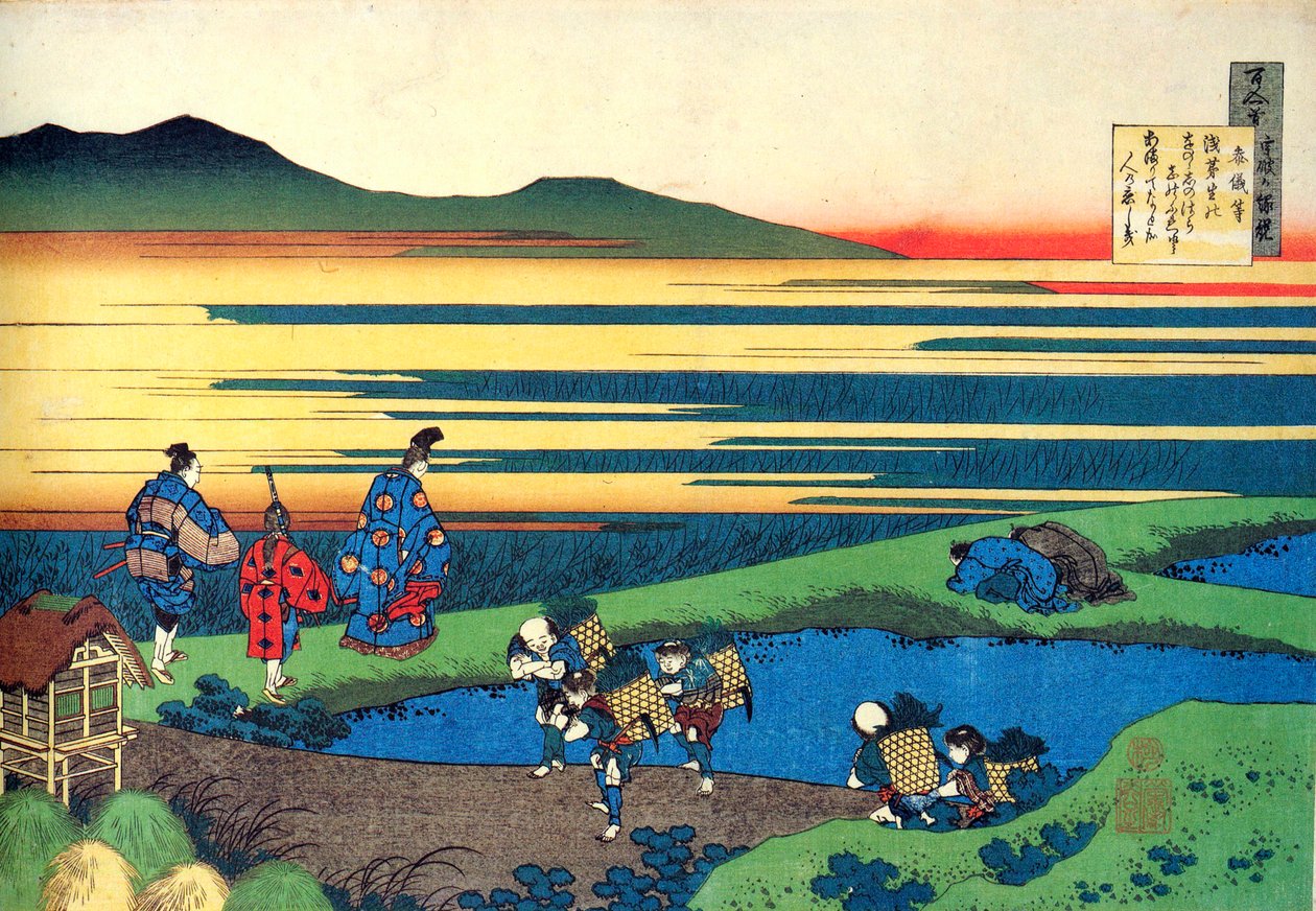 De la serie Cien Poemas por Cien Poetas: Sanji Hitoshi de Katsushika Hokusai