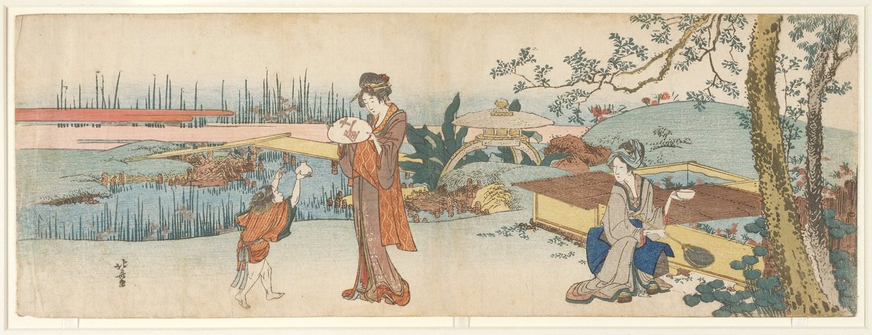 Vendedor de peces de colores de Katsushika Hokusai