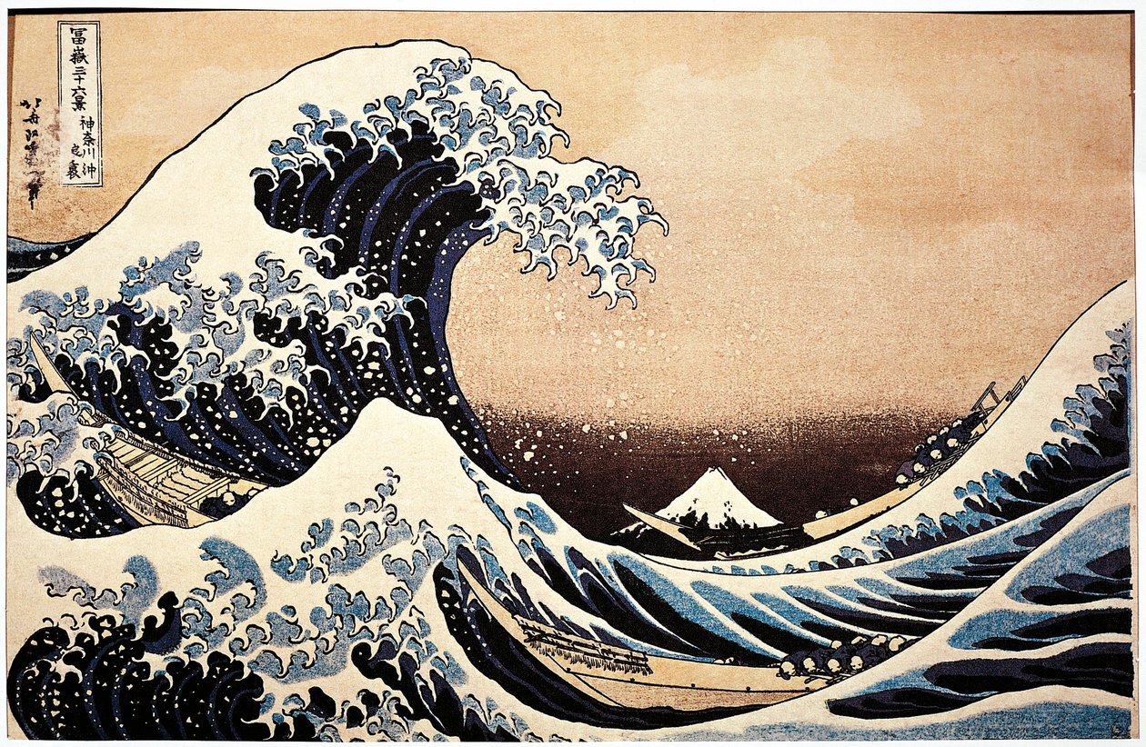 Japón, pintura de La gran ola de Katsushika Hokusai