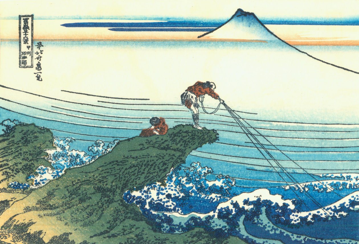 Kajikazawa en la provincia de Kai, c.1830 de Katsushika Hokusai