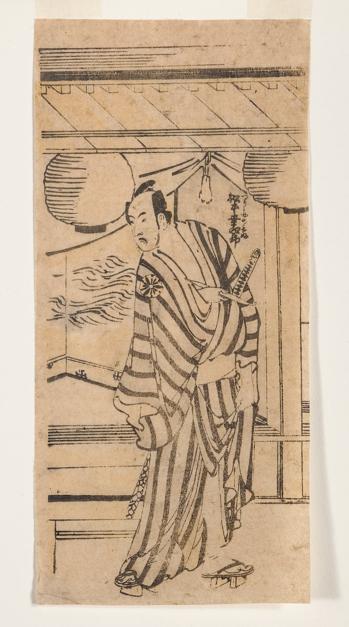 Matsumoto Koshiro como Tsurigane no Mibu, 1788-92 de Katsushika Hokusai