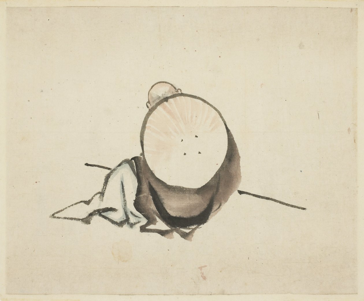 Peregrino Descansando de Katsushika Hokusai