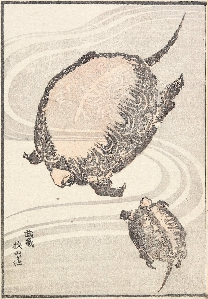 El estanque Sayama-ga-ike, en la provincia de Musashi de Katsushika Hokusai