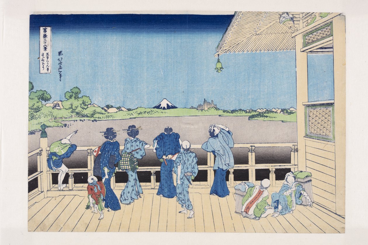 Salón Sazai del Templo de los Quinientos Arhats de Katsushika Hokusai