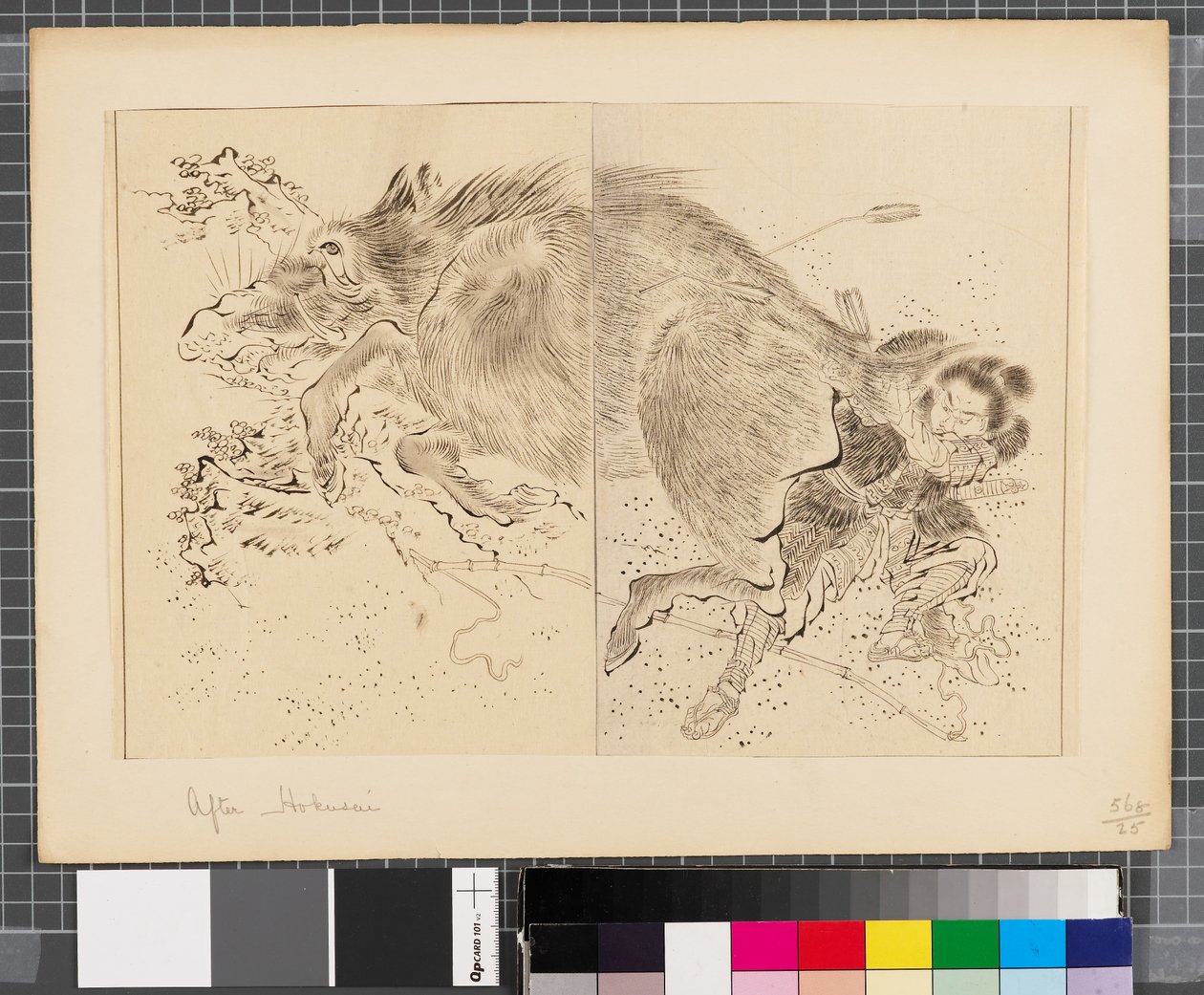 Escenas de la guerra entre Japón y Corea, finales del siglo XVIII-primera mitad del siglo XIX (tinta y aguada sobre papel) de Katsushika Hokusai