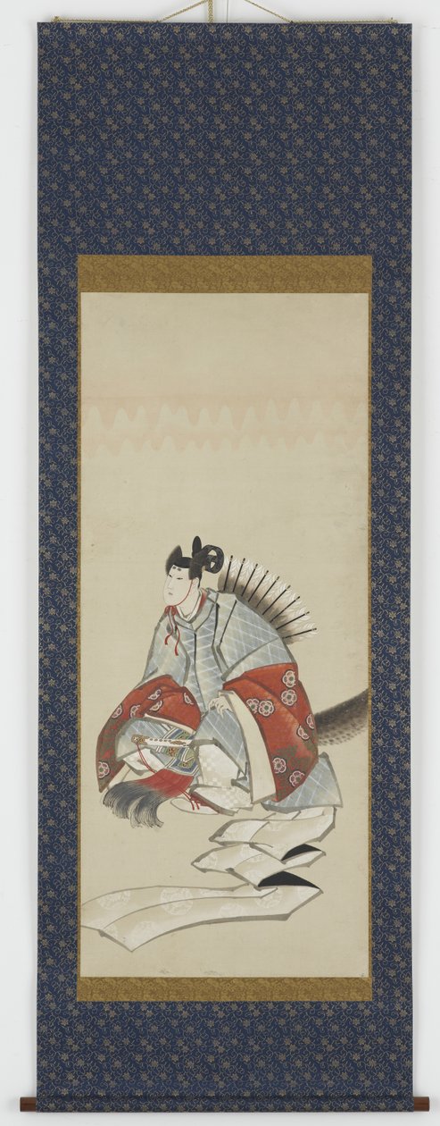 Seis inmortales de la poesía: Ariwara no Narihara, c.1806-08 de Katsushika Hokusai