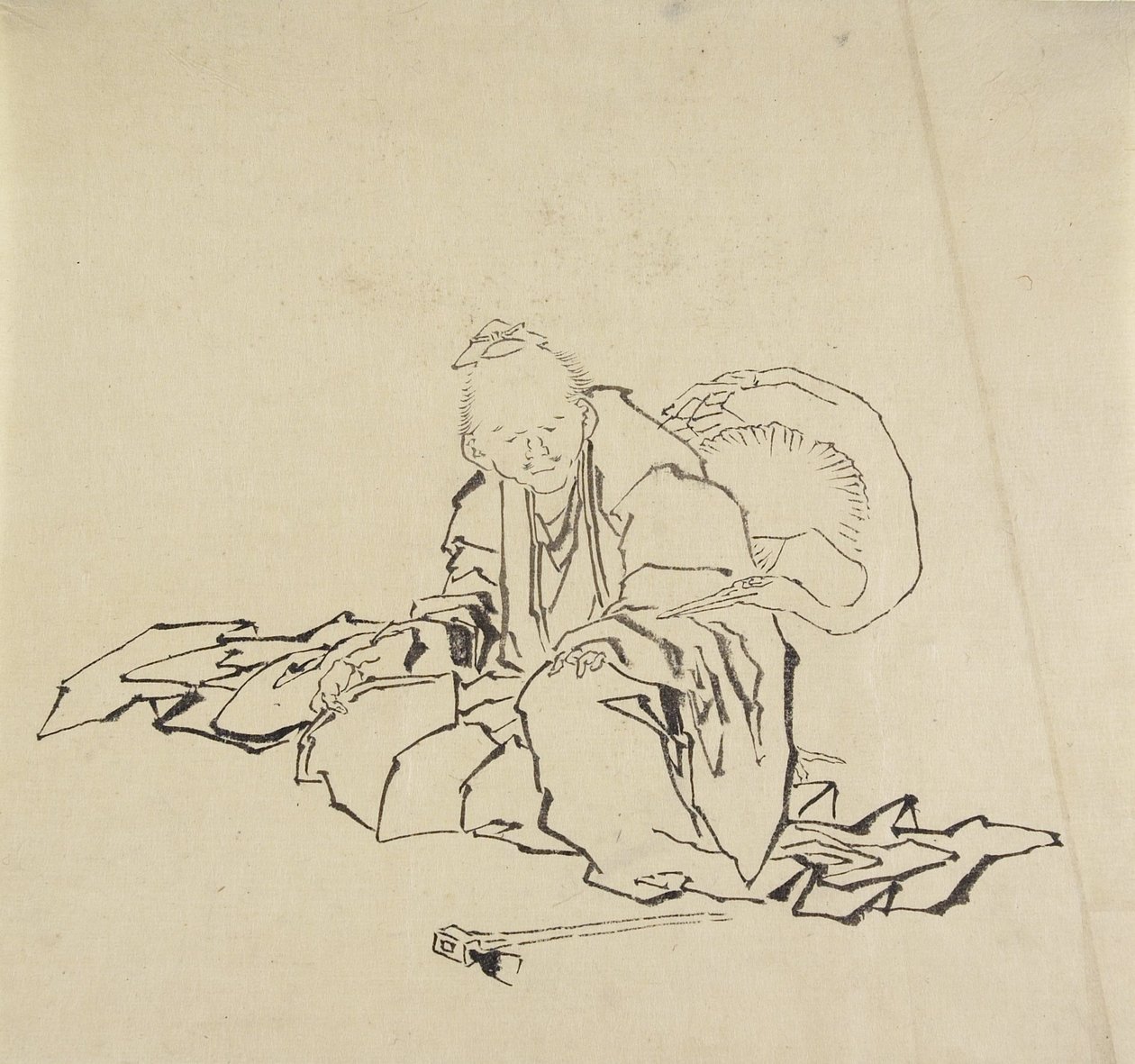 El artesano de Hida de Katsushika Hokusai