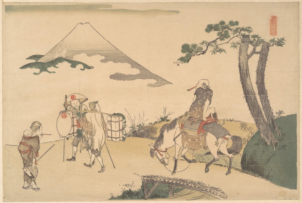La cima del monte Fuji de Katsushika Hokusai