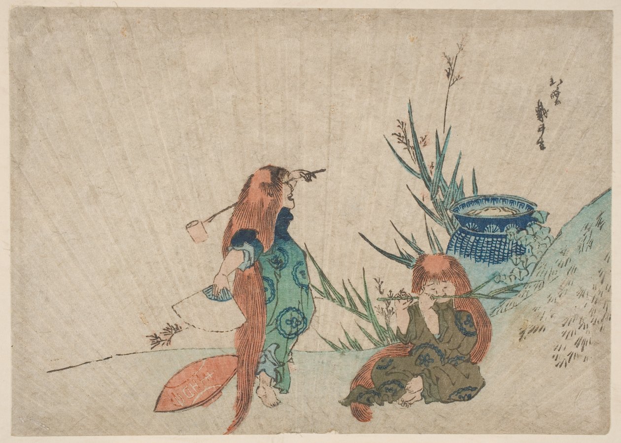 Dos Shōjō de Katsushika Hokusai