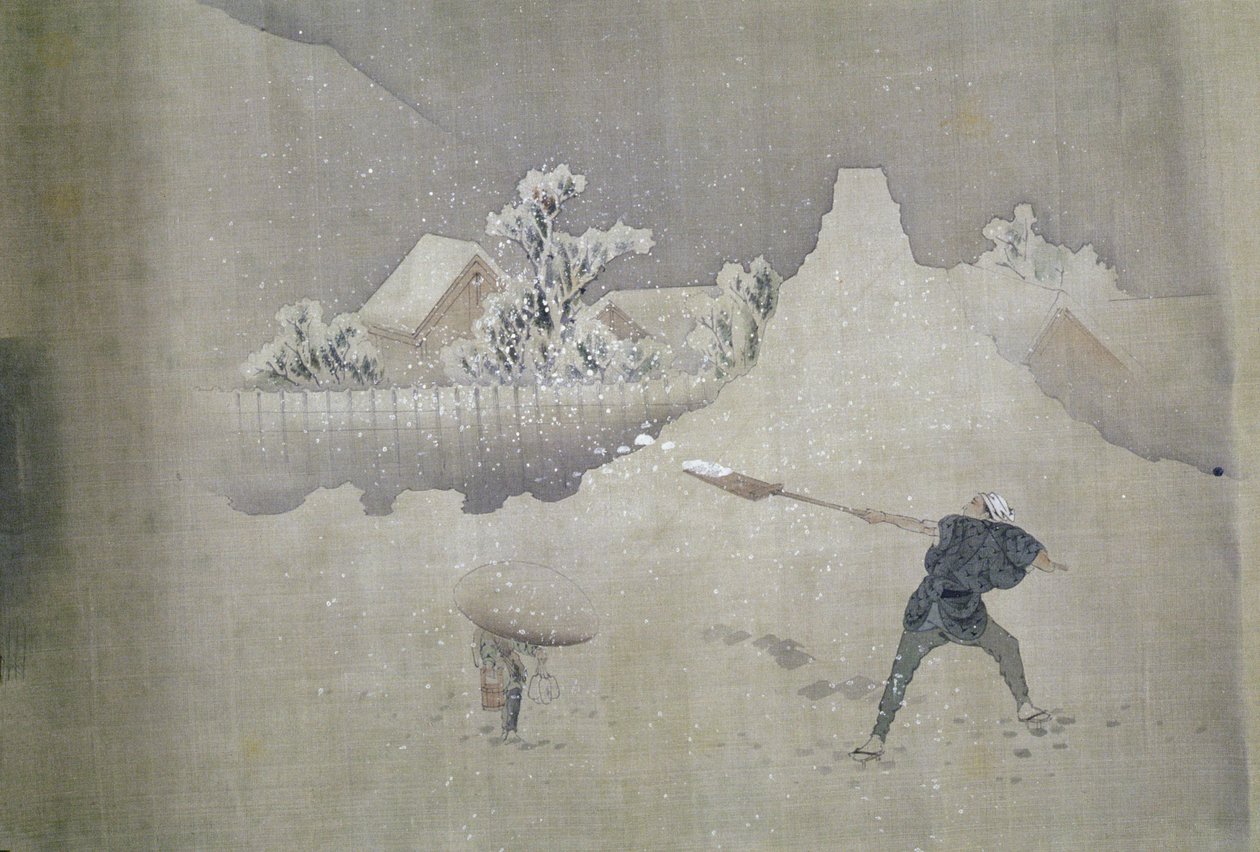Vista del Monte Fuji, del pergamino pintado de Doce vistas del Monte Fuji de Katsushika Hokusai