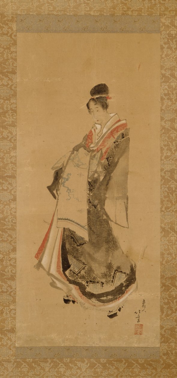 La cortesana andante de Katsushika Hokusai