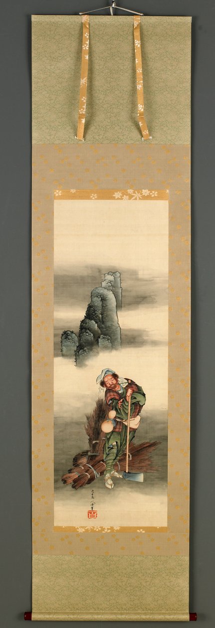 Leñador, Período Edo, 1849 de Katsushika Hokusai