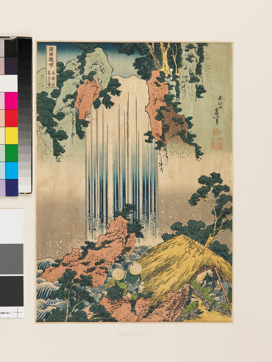 Cascada de Yoro en la provincia de Mino (copia) de Katsushika Hokusai