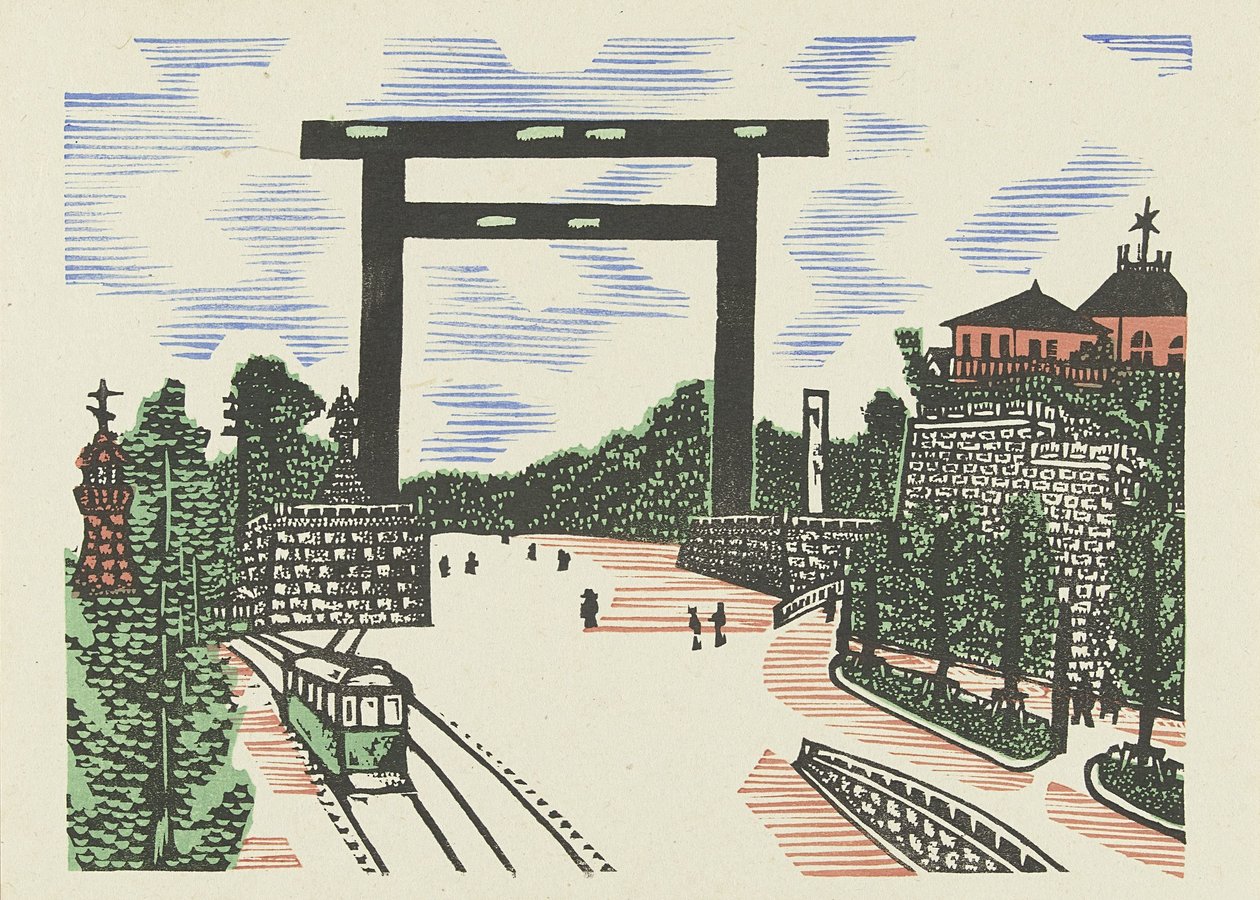 Torii de Kudan
Torii de Kudan (título del objeto)
Herinneringen aan Tokyo (título de la serie)
Tokyo kaiko zue (título de la serie) de Kawakami Sumio