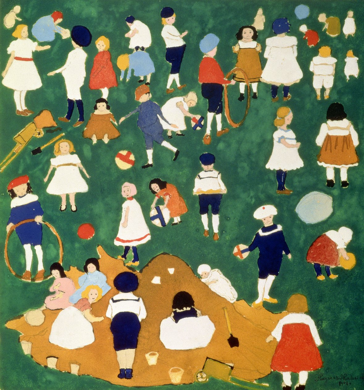 Niños, 1908 de Kazimir Severinovich Malevich