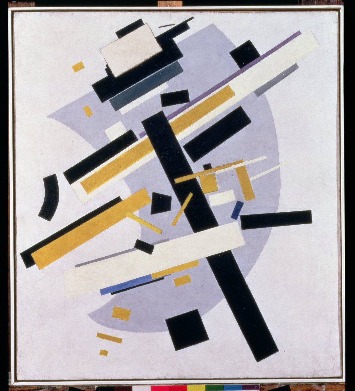 Supremus No. 58 Composición Dinámica en Amarillo y Negro, 1916 de Kazimir Severinovich Malevich