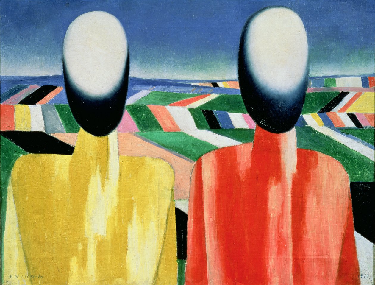 Dos campesinos de Kazimir Severinovich Malevich