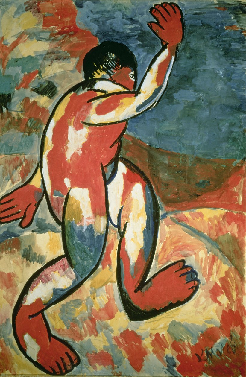 Un bañista, 1911 de Kazimir Severinovich Malevich