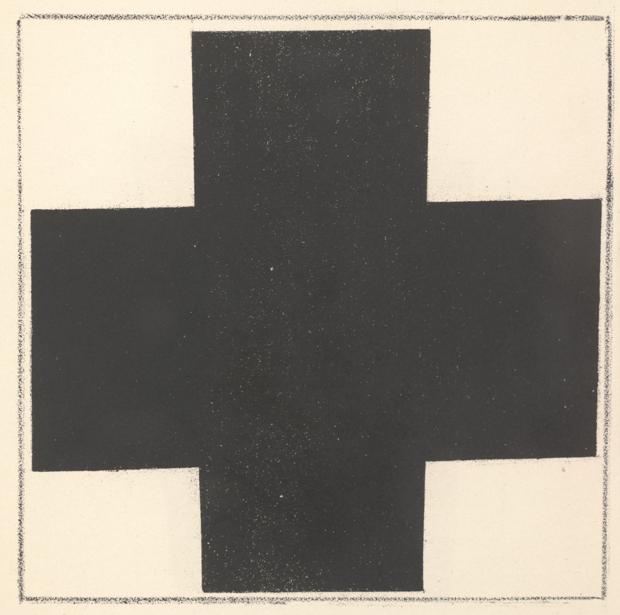 Cruz negra de "Suprematismo: 34 dibujos" de Kazimir Severinovich Malevich