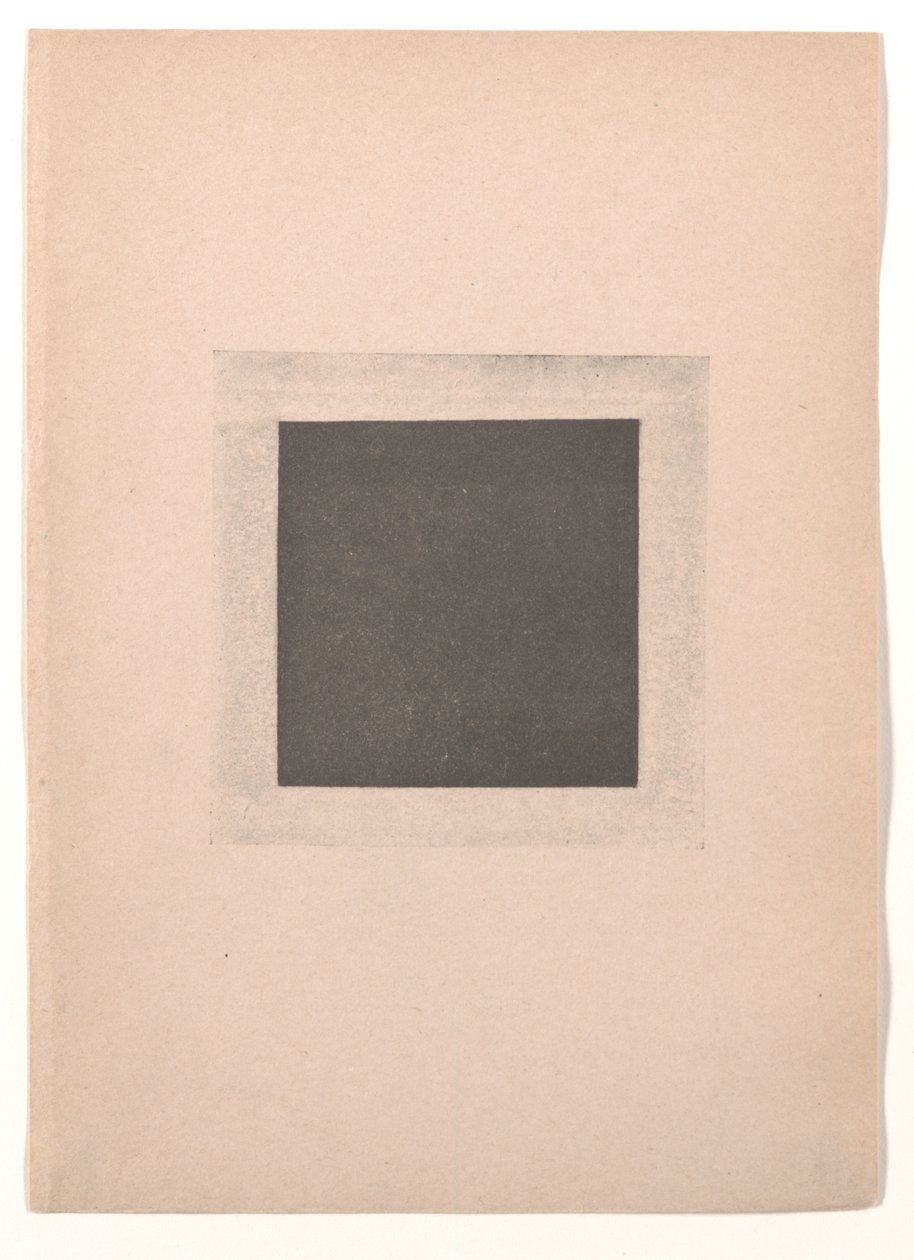 Cuadrado negro para "Del cubismo y el futurismo al suprematismo: Un nuevo realismo en la pintura" de Kazimir Severinovich Malevich
