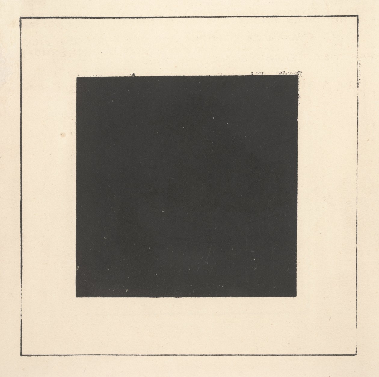 Cuadrado negro de "Suprematismo: 34 dibujos" de Kazimir Severinovich Malevich