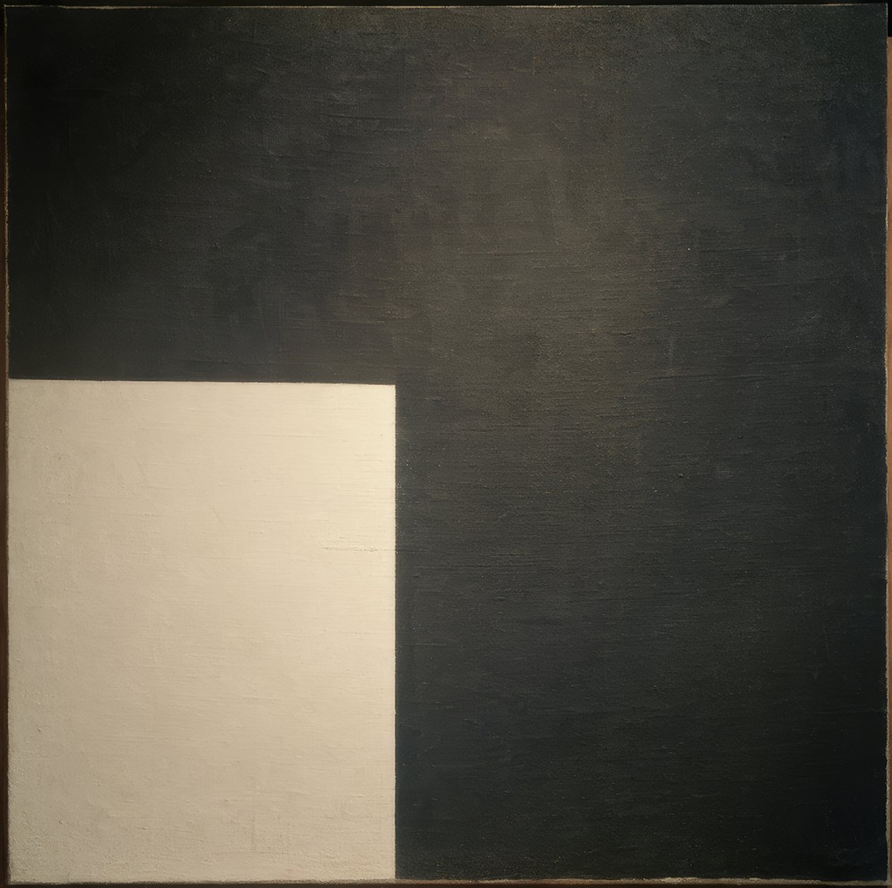 Blanco y negro. Composición suprematista de Kazimir Severinovich Malevich
