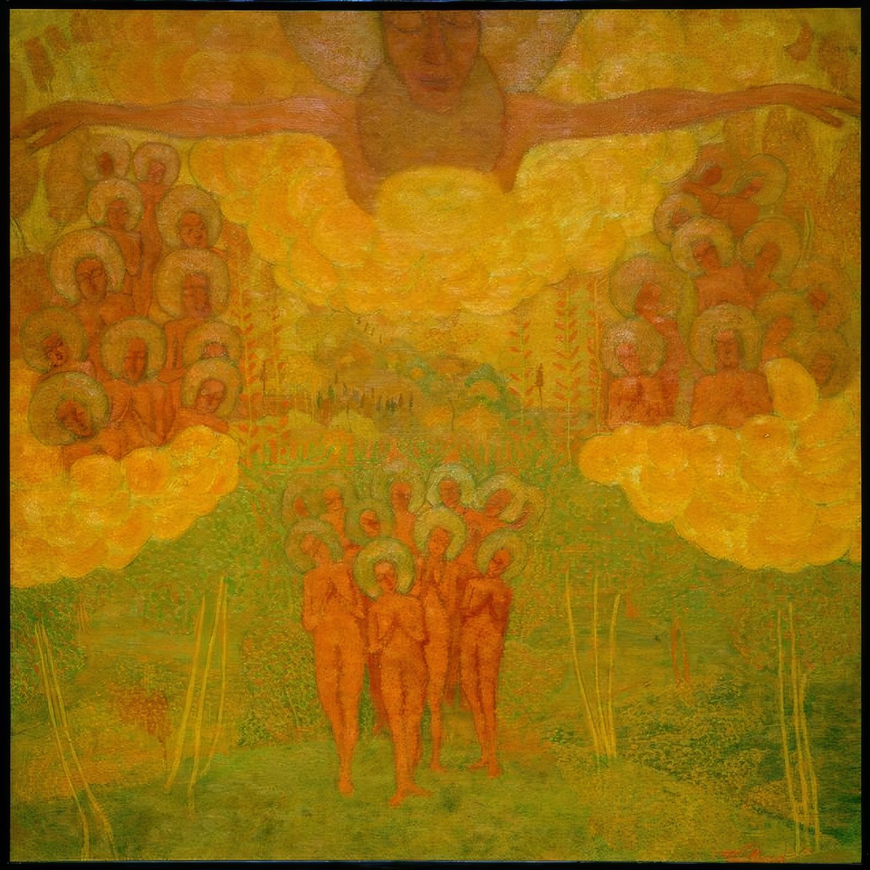 El triunfo del cielo (boceto para un fresco) de Kazimir Severinovich Malevich