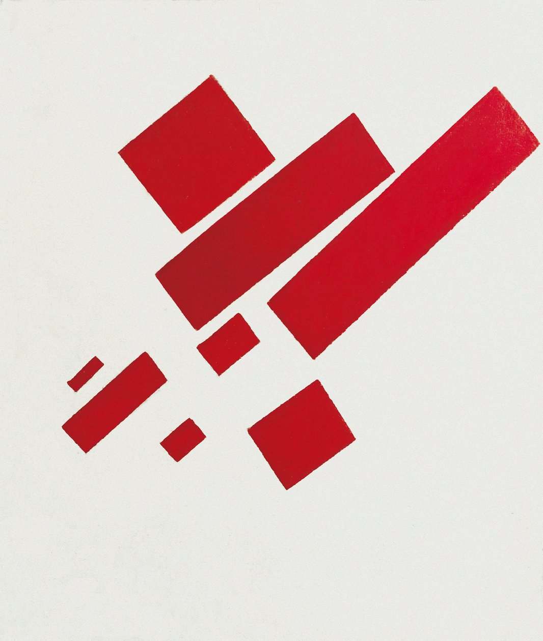 Ocho rectángulos rojos de Kazimir Severinovich Malevich